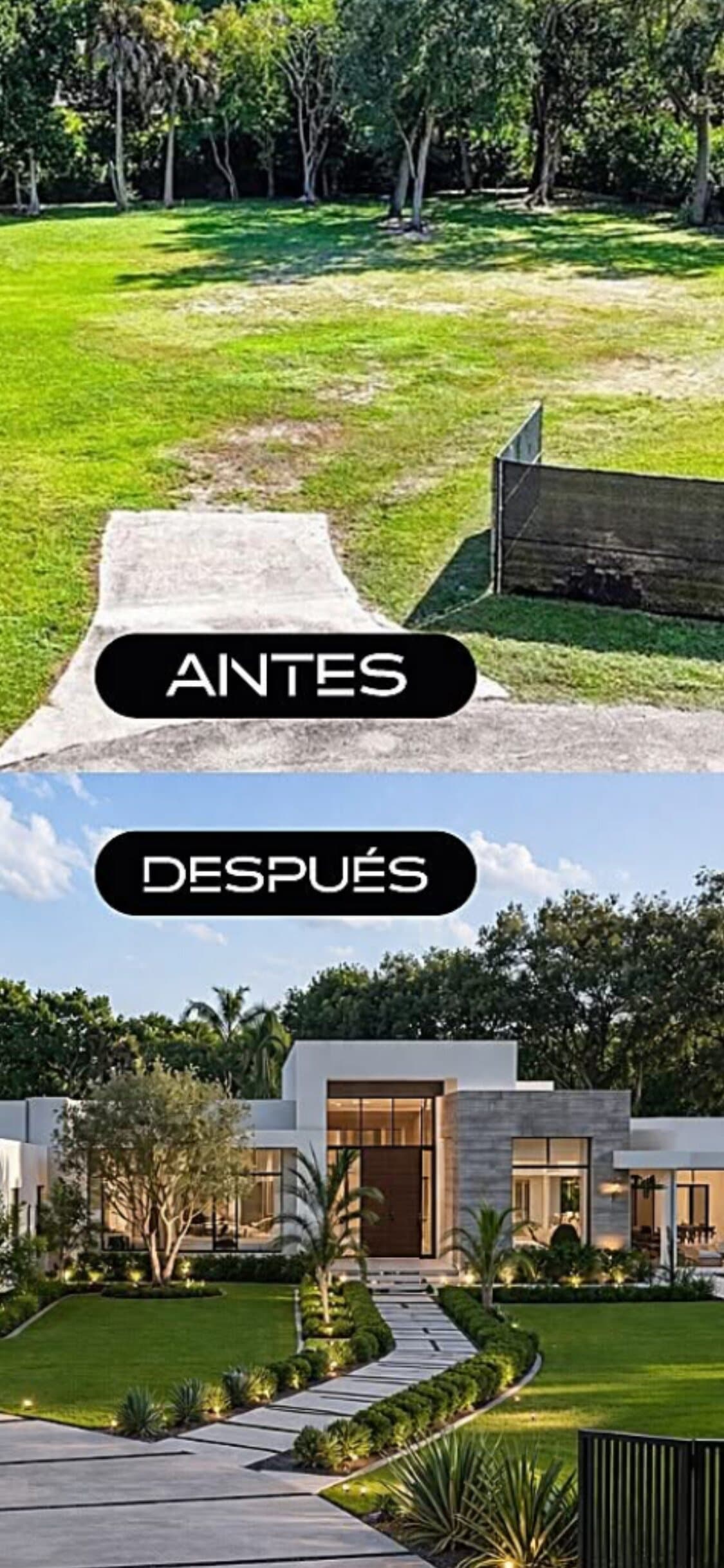 Before and after residential land transformation by Apex Terra Development